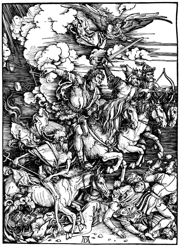 "De Apokalyptiske Ryttere"; Albrecth Dürer, ca. 1497